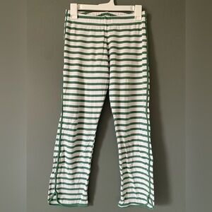 Lake Pajamas Green and White Striped Pajama Pants Womens XS Pima Cotton